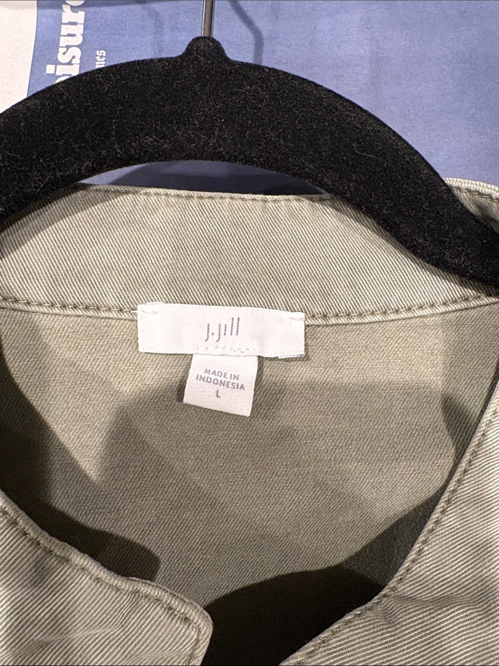 Light Olive Military-Style Jacket - Picture 5 of 5